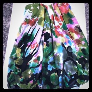 Multicolor Strapless Top